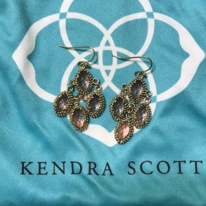 Kendra Scott Light Purple Fiona Chandelier Earring